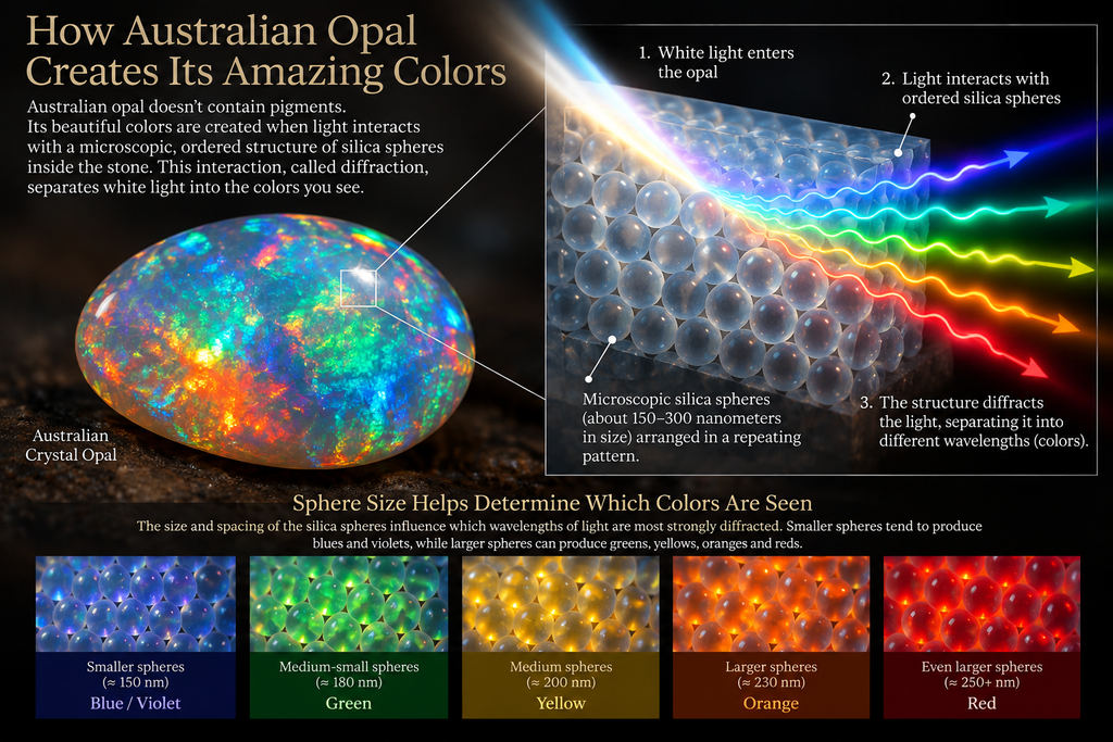 What Makes Australian Opal So Colorful? The Science Behind Opal’s Play-of-Color