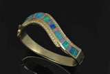 Australian opal and diamond bracelet by The Hileman Collection.