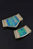Australian opal inlay pendants by The Hileman Collection.  Slides are perfect for omega chains!