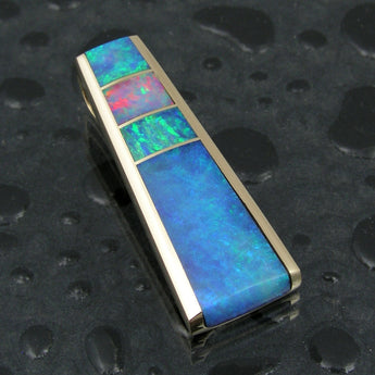Australian opal inlay pendant by The Hileman Collection