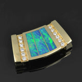 Australian opal slide pendant by Hileman